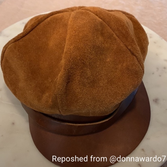 Beret leather and suede - Picture 1 of 12